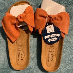 Joules Rust/burnt Orange sandals 7/7.5 women’s